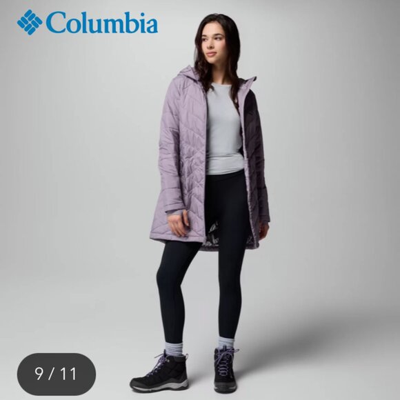 NWOT Columbia Heavenly Long Hooded Jacket in Purple - Picture 14 of 16